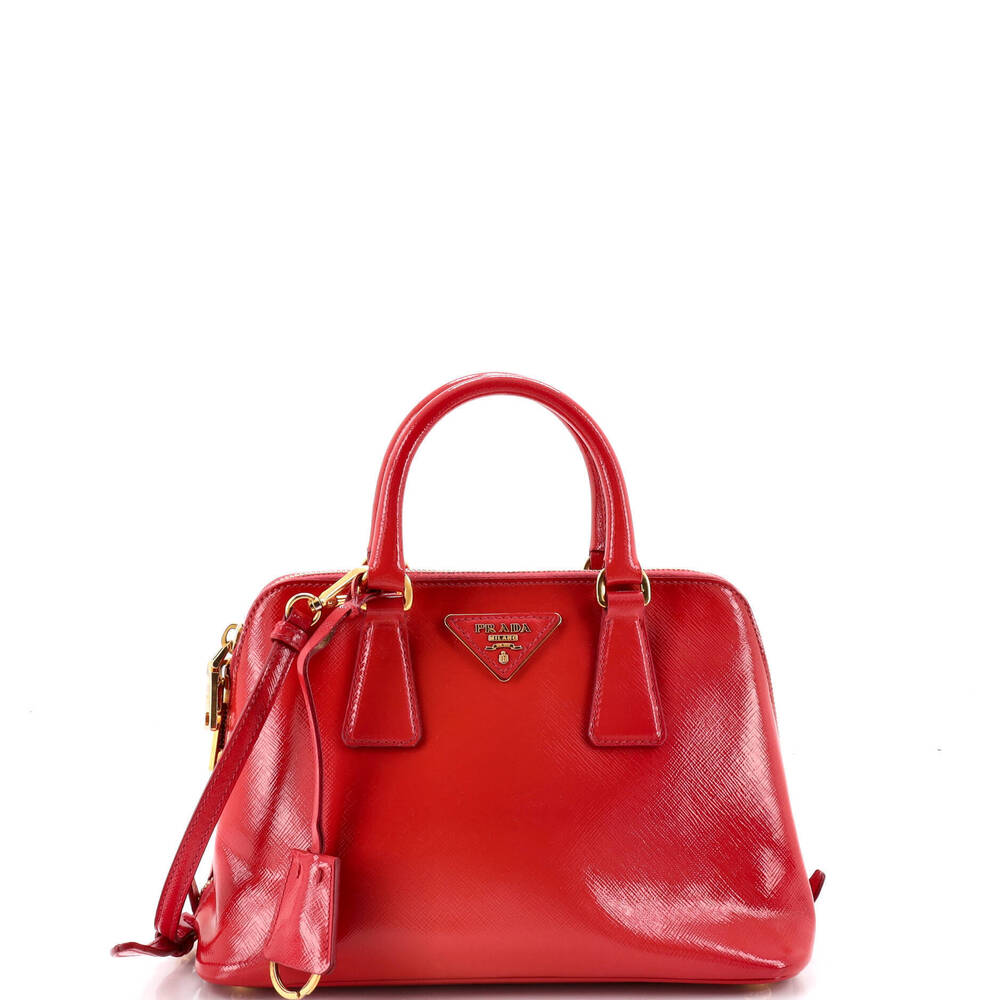 Prada Small Promenade Bag Vernice Saffiano Leather